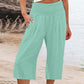 👖 Pantaloni corti da donna leggeri con elastico in vita (taglie S-3XL) – Comodi, morbidi e perfetti per look estivi casual ✨🌿