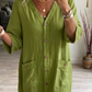 📢📢50% DI SCONTO!! ⏰Abito midi casual da donna con scollo a V