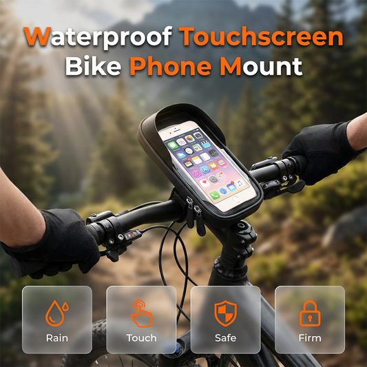 Borsa impermeabile con supporto per cellulare da bicicletta