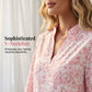 🌺Elegante abito midi con scollo a V e drappeggio di alta qualità – Abito a balze con motivo floreale