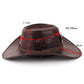 📢📢SCONTO DEL 50%!! ⏰ ✨ Cappello da cowboy vintage a tesa larga con cinturino – PU, taglia unica, regolabile ☀️
