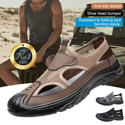 🔥50% 👟 Sandali da uomo e da donna in maglia traspirante – Suola comoda e antiscivolo, stile escursionismo urbano🌿 punta chiusa e suola flessibile