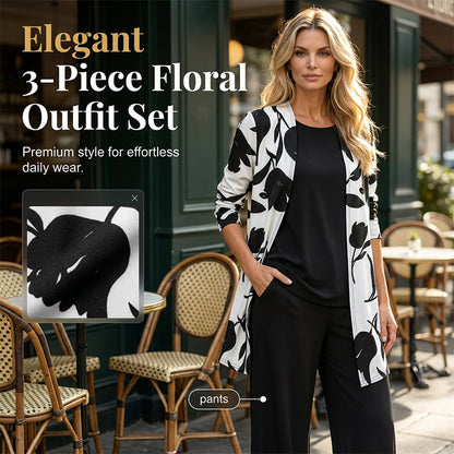 Set da donna casual e comodo, 3 pezzi