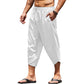 Pantaloni capri casual da uomo a zampa