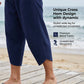 Pantaloni capri casual da uomo a zampa