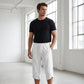 Pantaloni capri casual da uomo a zampa