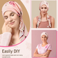 Foulard a turbante preannodato con stampa floreale da donna