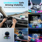 📱 Supporto da auto RGB per cellulare ✅ Fissaggio automatico e ricarica wireless | Guida sicura con una sola mano 🚗
