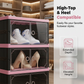 📦👟✨ Opklapbare en stapelbare schoenenkast met doorzichtige deuren 🚪🔍