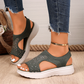 🌺Damen-Sandalen mit Strasssteinen und Plateausohle