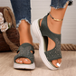 🌺Damen-Sandalen mit Strasssteinen und Plateausohle