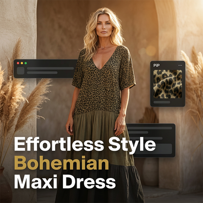 🌸 SCONTO DEL 50% IN QUESTO MOMENTO! 🌸 Abito lungo bohemien da donna