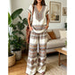 👗 OFFERTA A TEMPO LIMITATO: SCONTO DEL 50%! ✨ Set composto da top e pantaloni stampati da donna – stampe boho, vestibilità comoda, perfetto per le vacanze 🌴