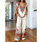 👗 OFFERTA A TEMPO LIMITATO: SCONTO DEL 50%! ✨ Set composto da top e pantaloni stampati da donna – stampe boho, vestibilità comoda, perfetto per le vacanze 🌴