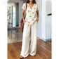 👗 OFFERTA A TEMPO LIMITATO: SCONTO DEL 50%! ✨ Set composto da top e pantaloni stampati da donna – stampe boho, vestibilità comoda, perfetto per le vacanze 🌴