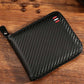 Portafoglio uomo bifold in pelle PU con chiusura zip integrale