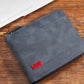 Portafoglio uomo bifold in pelle PU con chiusura zip integrale