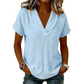 ⌛50% korting op de laatste dag – Zomerse gebreide T-shirt voor dames met losse pasvorm