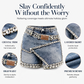 Shorts da donna in denim a più strati con strass Rhinsten