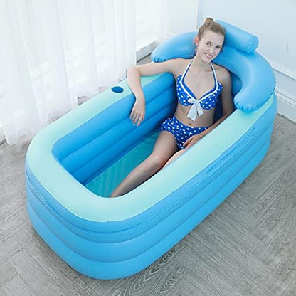 🛁💨 Vasca da bagno gonfiabile per adulti – SCONTO DEL 50%! Rilassati ovunque: portatile, stabile, veloce da montare. 🔥✨