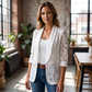 👗Elegante damesblazer met bloemenmotief en kant – Een elegante, lichtgewicht blazer, geschikt voor zowel op kantoor als ’s avonds✨