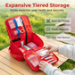 🧰 Borsa organizer di emergenza in robusto tessuto Oxford con meccanismo di chiusura modulare ⚡ Cinghie tattiche per un accesso rapido