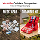 🧰 Borsa organizer di emergenza in robusto tessuto Oxford con meccanismo di chiusura modulare ⚡ Cinghie tattiche per un accesso rapido