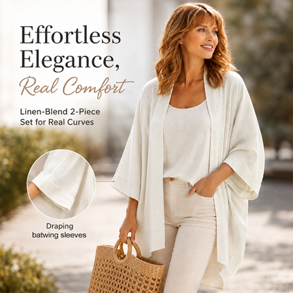 Set da donna composto da canotta e cardigan