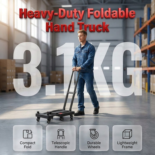 🛒 ORA SCONTO DEL 50%! 💪 Carriola pieghevole e silenziosa – capacità di carico di 150 kg e manico telescopico – perfetta per traslochi, spesa e stoccaggio 🏠