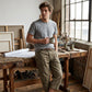 Pantaloni capri casual cargo dalla vestibilità ampia