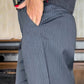 Pantaloni da tailleur a gamba dritta, stile casual, a vita alta da donna