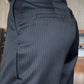 Pantaloni da tailleur a gamba dritta, stile casual, a vita alta da donna