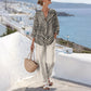 Set estivo a due pezzi a righe da donna