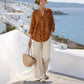 Set estivo a due pezzi a righe da donna