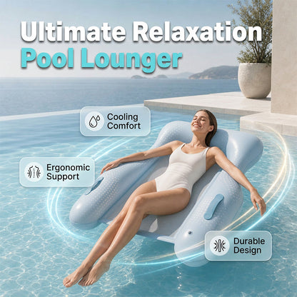 Lettino galleggiante da piscina in PVC delicato sulla pelle