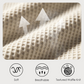 Set estivo e casual a due pezzi in maglia a nido d'ape da uomo