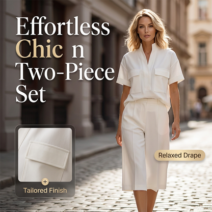 👗 SCONTO DEL 50%! 🌸 Set da donna a due pezzi, in tinta unita e dal taglio ampio – Comodo, versatile ed elegante – Perfetto per la vita di tutti i giorni, i viaggi o i momenti di relax – Taglio ampio e look moderno ✨🌿