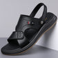 👡 44% SCONTO! ✨ Sandali in Pelle da Uomo 2-in-1 Slip-On – Versatili per Outdoor & Spiaggia – Vera Pelle, Suola Flessibile & Calzata Comoda – Perfetti per le Giornate Calde e Look Casual ☀️🌊