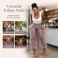 ✨Pantaloni da donna con inserti in rete in stile “lanterna” – look leggero, vestibilità comoda e versatili – perfetti per le giornate calde, la spiaggia e il tempo libero – con eleganti dettagli in rete