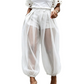 ✨Pantaloni da donna con inserti in rete in stile “lanterna” – look leggero, vestibilità comoda e versatili – perfetti per le giornate calde, la spiaggia e il tempo libero – con eleganti dettagli in rete
