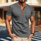 Camicia casual da uomo Henley