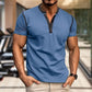 Camicia casual da uomo Henley