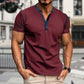 Camicia casual da uomo Henley