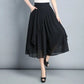 Culotte da donna in chiffon a vita alta e corte
