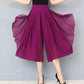Culotte da donna in chiffon a vita alta e corte