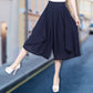 Culotte da donna in chiffon a vita alta e corte