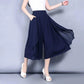 Culotte da donna in chiffon a vita alta e corte