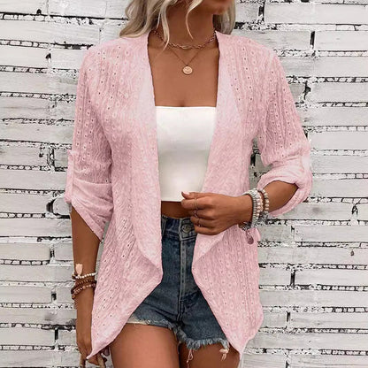⌛Offerta a tempo limitato - Cardigan casual da donna con texture e apertura frontale