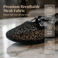 🌸 Eleganti scarpe basse in maglia con fiocco e motivo floreale