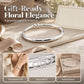 ⌛Limited-Time Offer-Vintage Floral Silver Bangle
